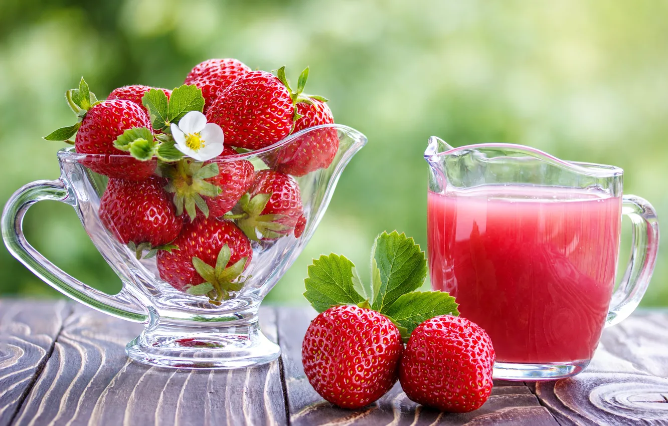 Фото обои ягоды, клубника, сок, juice, strawberry