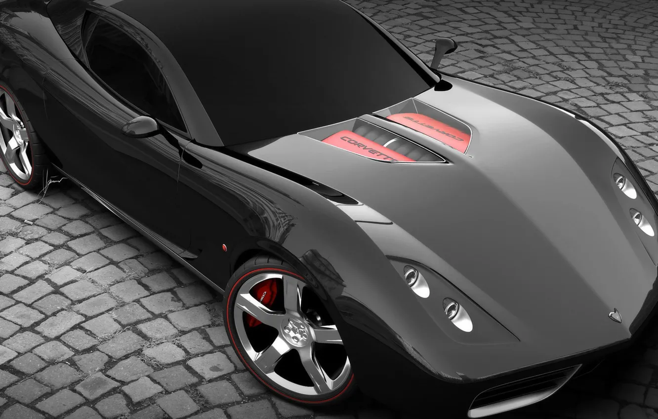 Фото обои Corvette, Chevrolet, Z03, Ugur Sahin Design