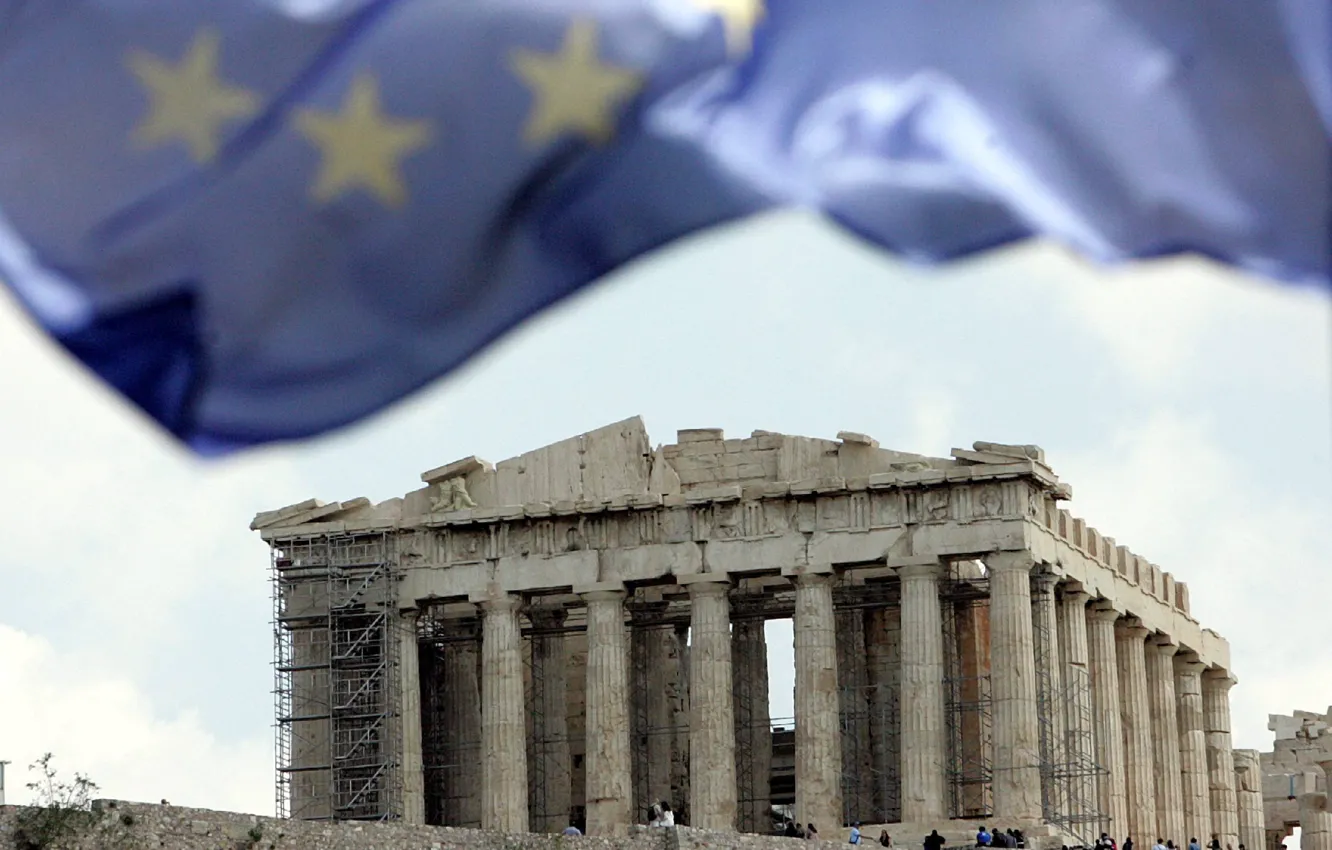 Фото обои stone, Europe, heaven, glory, history, Greece, stand, pillars