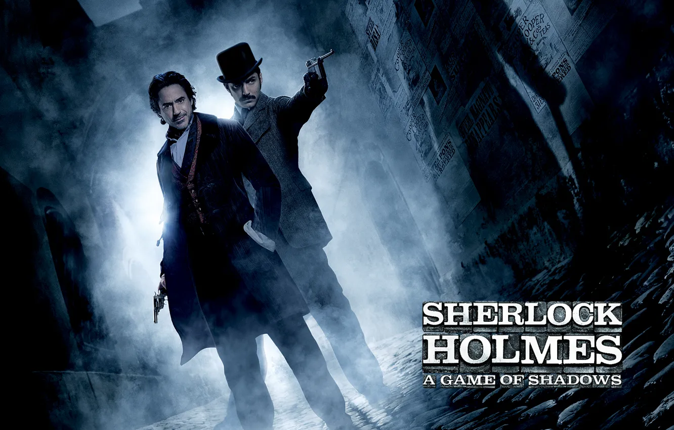 Фото обои шерлок холмс, a game of shadows, игра теней, шерлок холмс 2, sherlock holmes 2, sherlock …