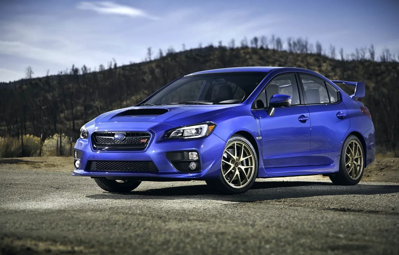 Фото обои Subaru, Impreza, Машина, WRX, STI, Субару, СТИ, 2015