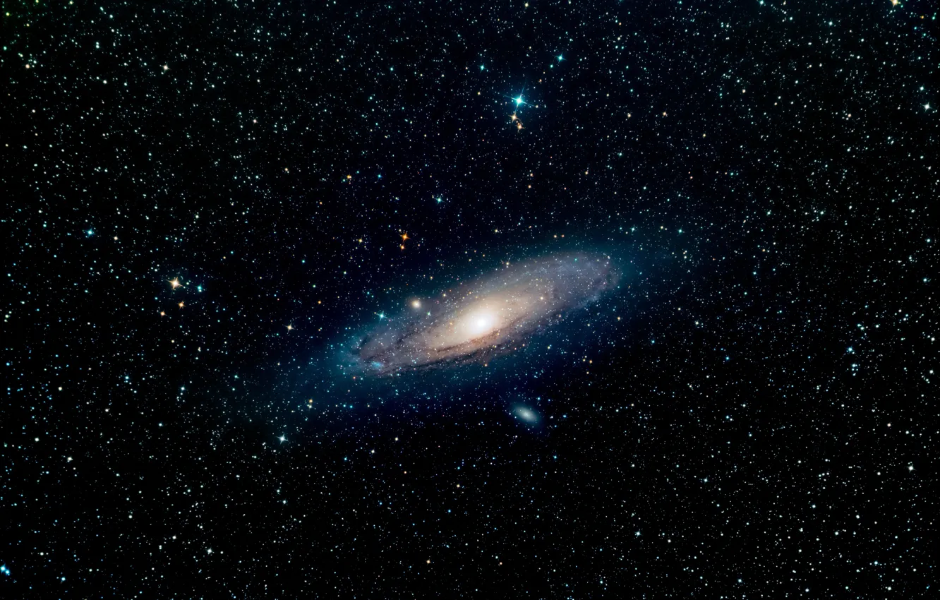 Фото обои space, stars, andromeda galaxy