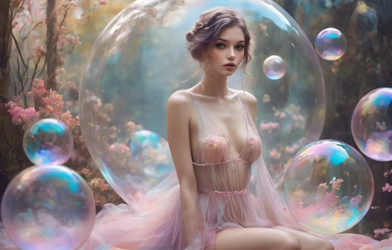 Фото обои девушка, ИИ-арт, НЕЙРОСЕТЬ