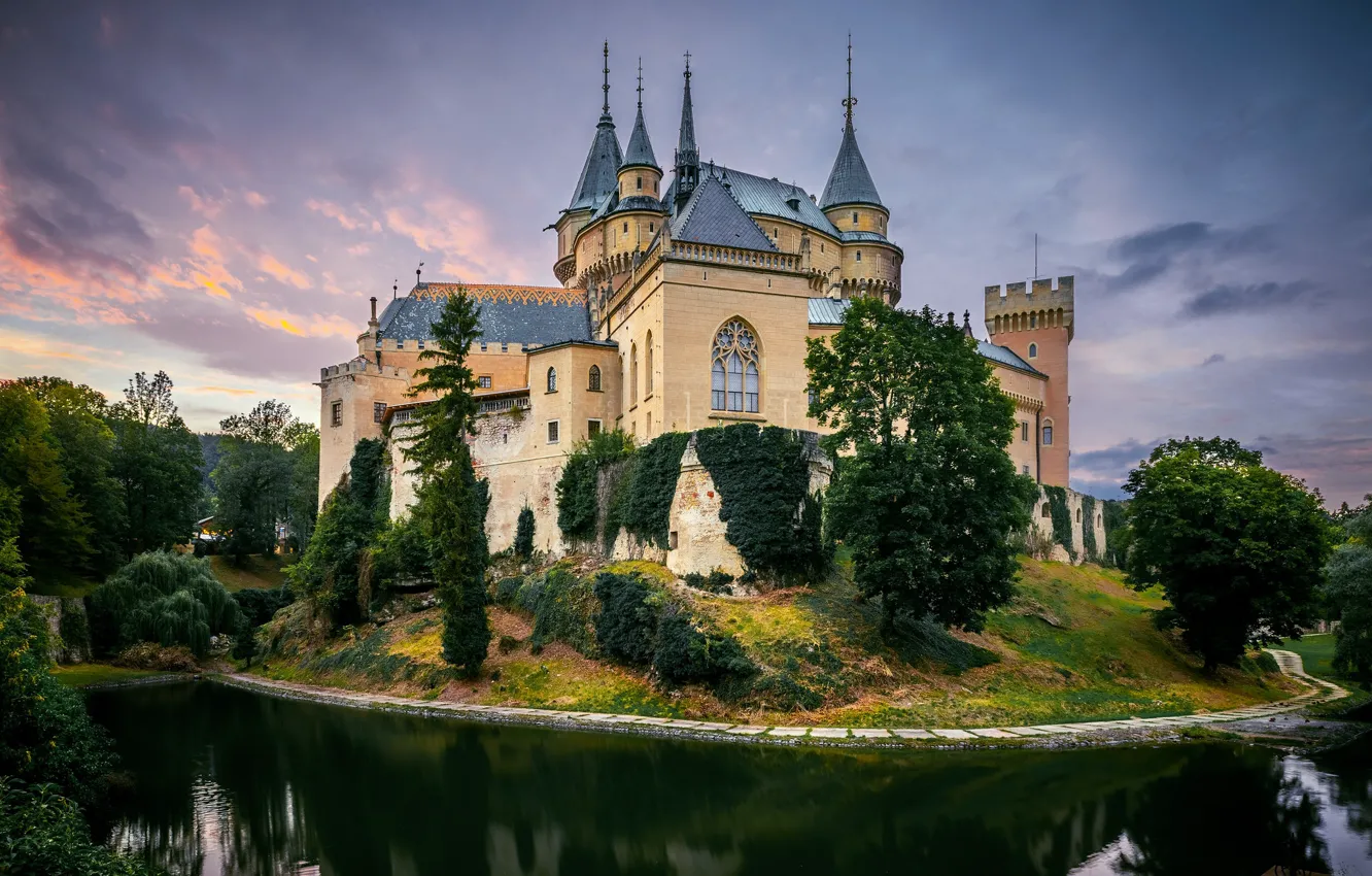 Фото обои замок, Trencin, Bojnice