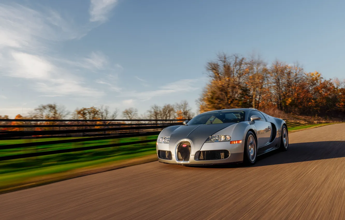 Фото обои Bugatti, Veyron, Bugatti Veyron, road, drive, 16.4