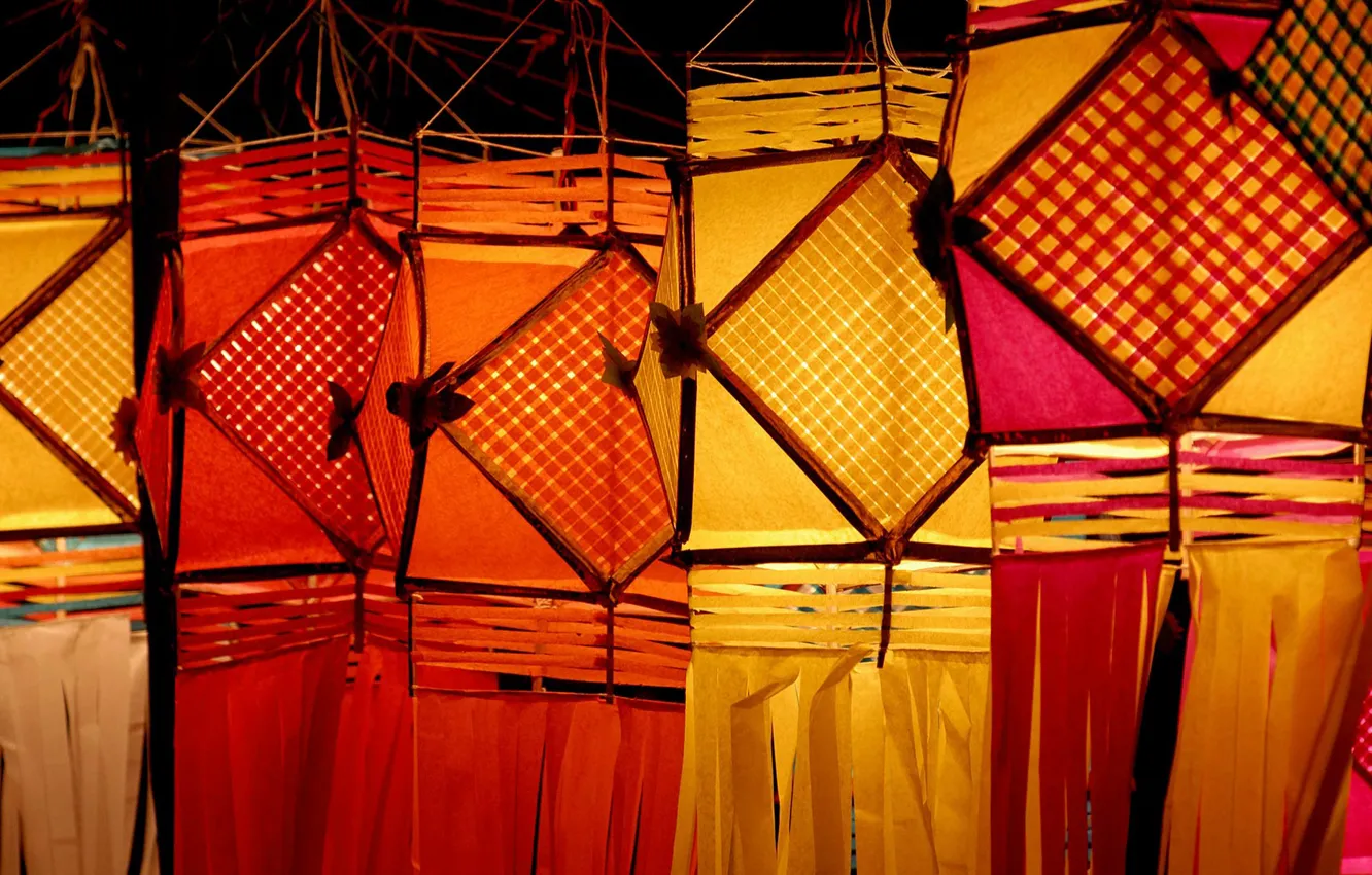 Фото обои Индия, фонарики, Diwali festival, Махараштра, Мумбаи