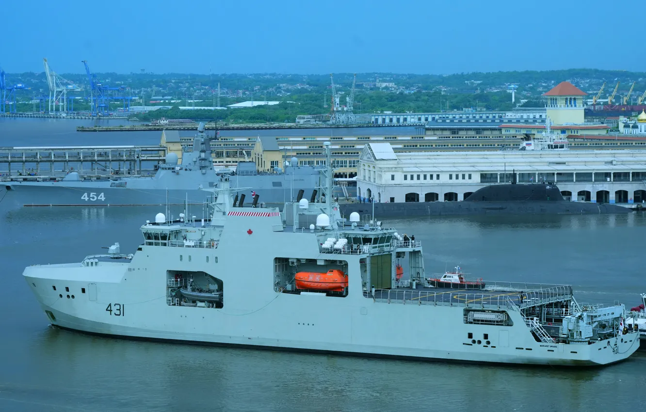 Фото обои Канада, патрульный корабль, Королевский Флот, HMCS Margaret Brooke