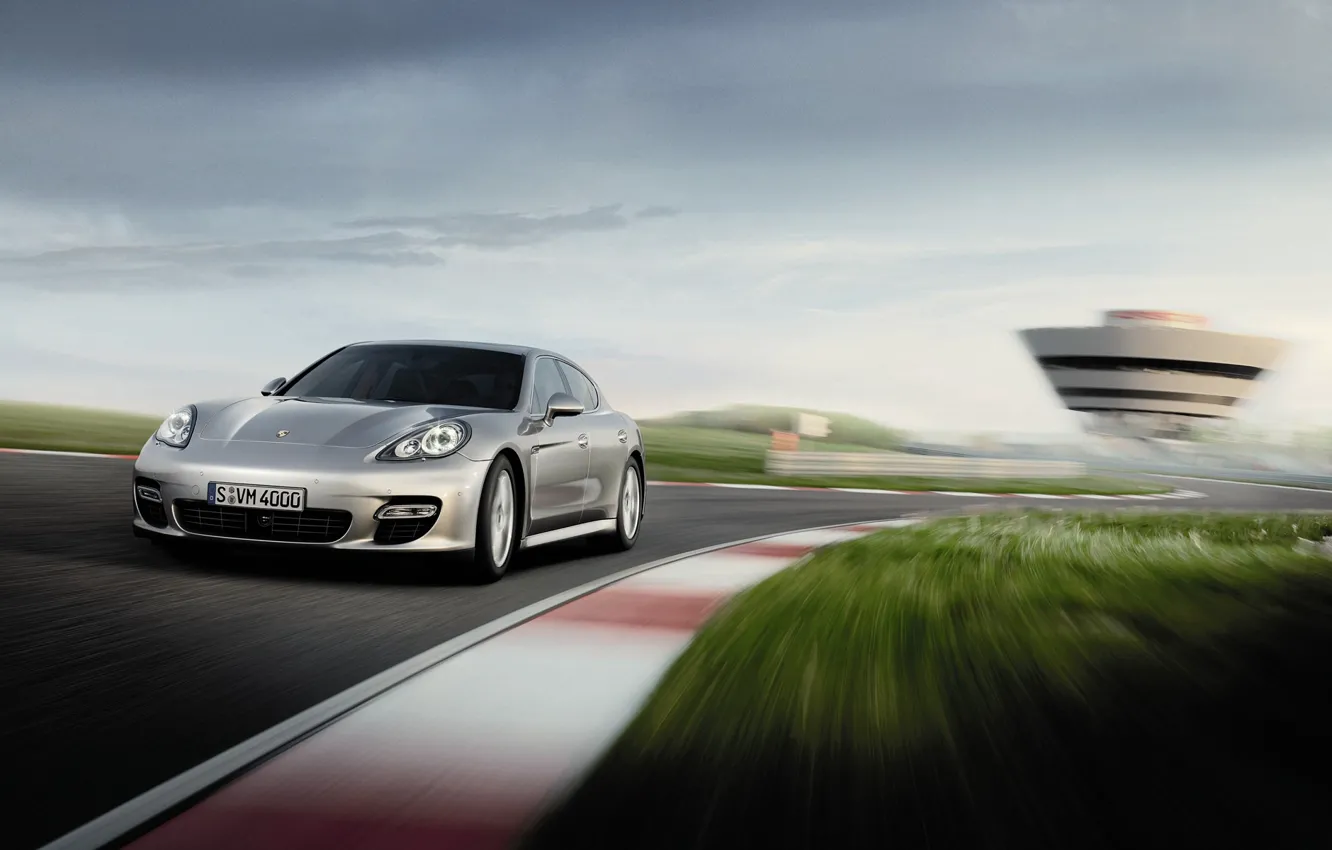 Фото обои скорость, Porsche, Panamera