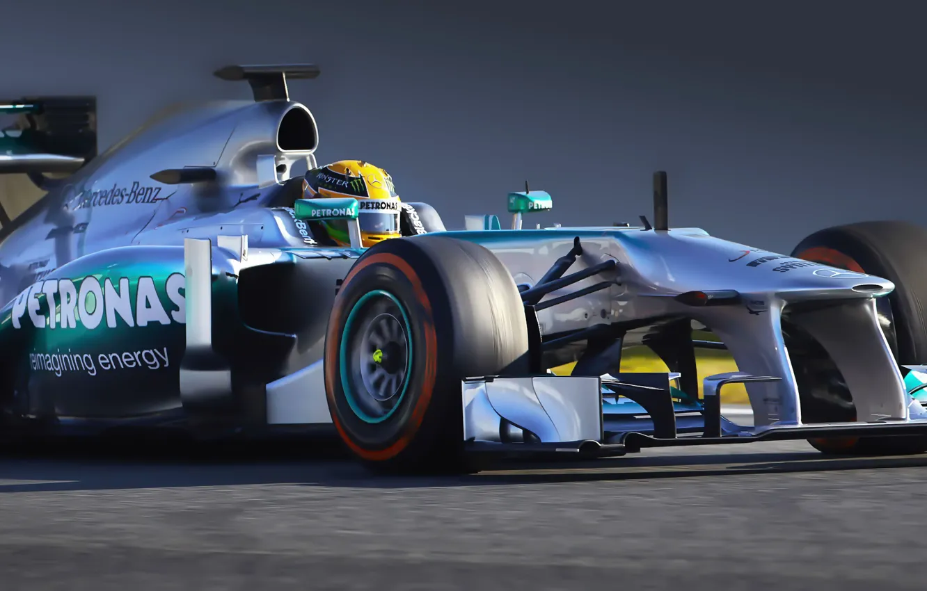 Фото обои гонка, Mercedes, болид, formula 1, Lewis Hamilton