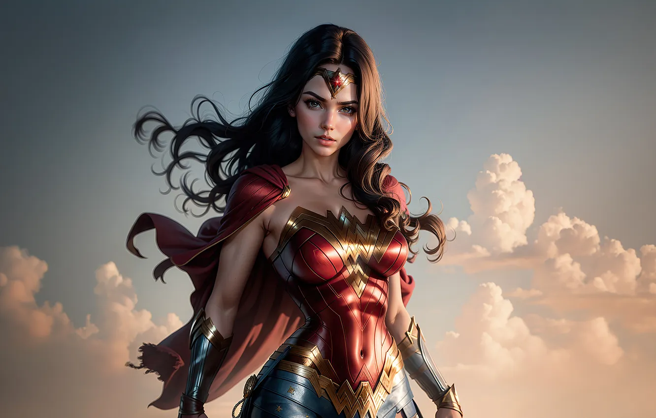 Фото обои supergirl, protector, superheroine