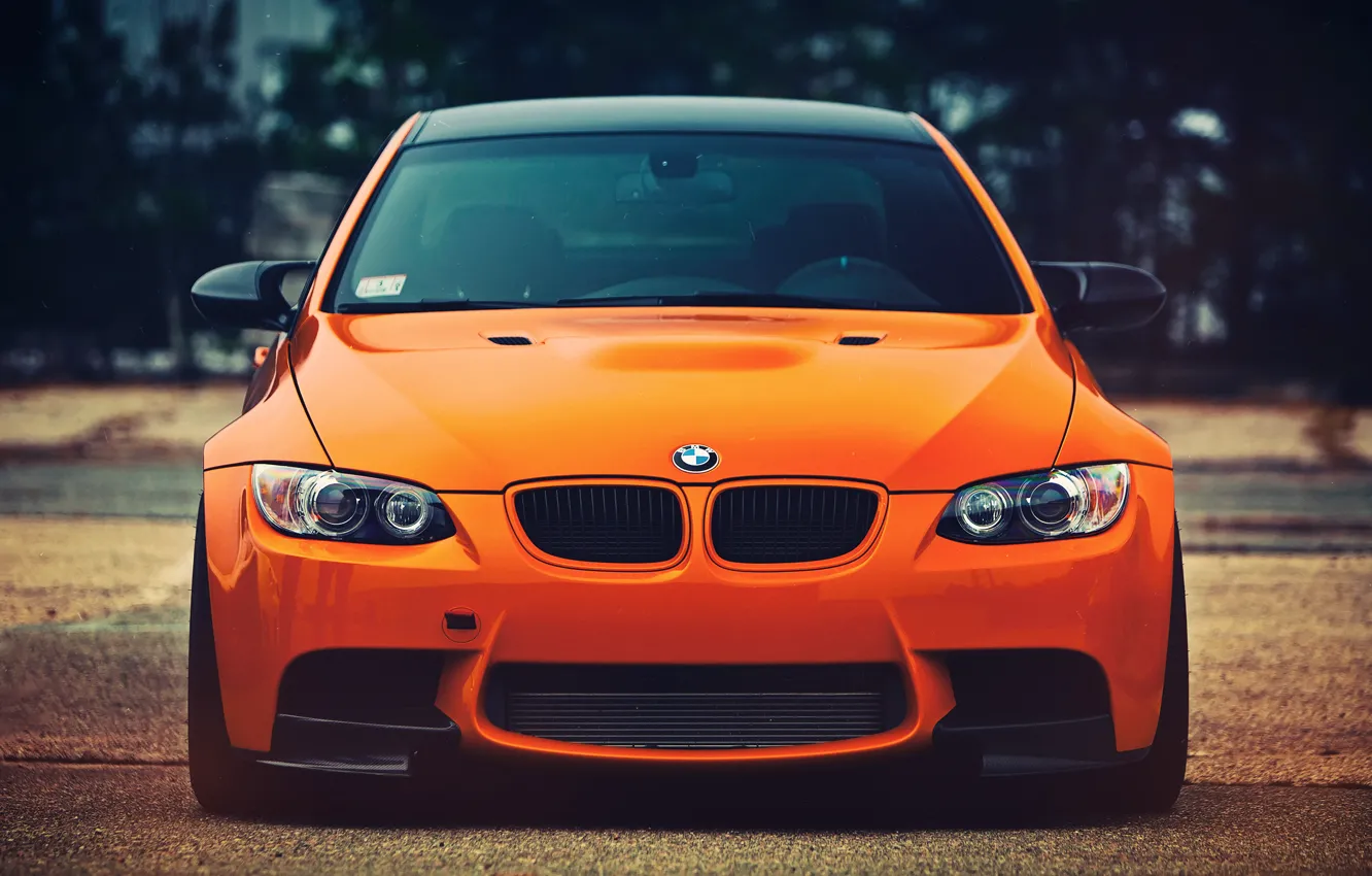 Фото обои взгляд, BMW, оранж