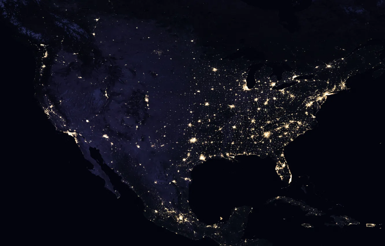Фото обои космос, United States, Night
