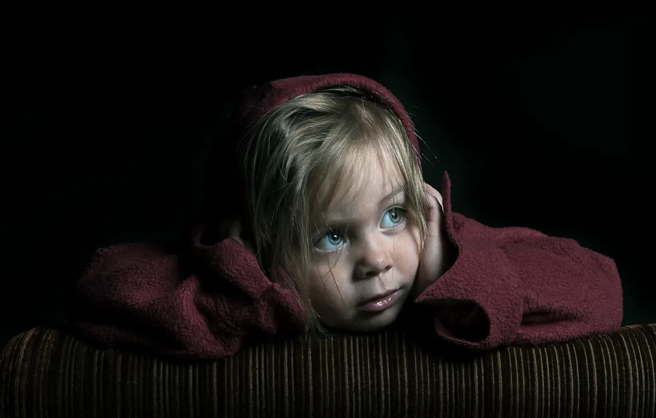 Фото обои взгляд, портрет, девочка