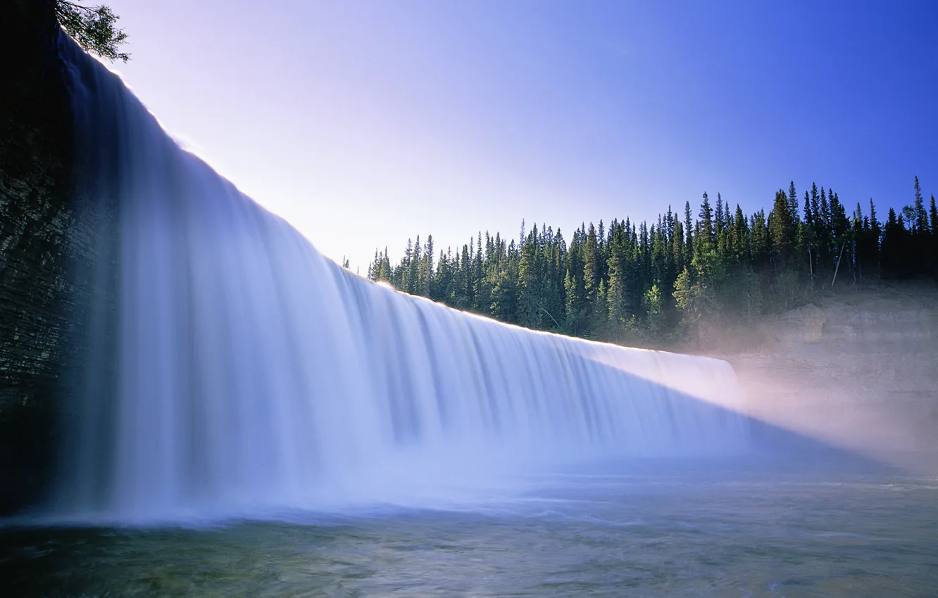 Фото обои вода, природа, водопад