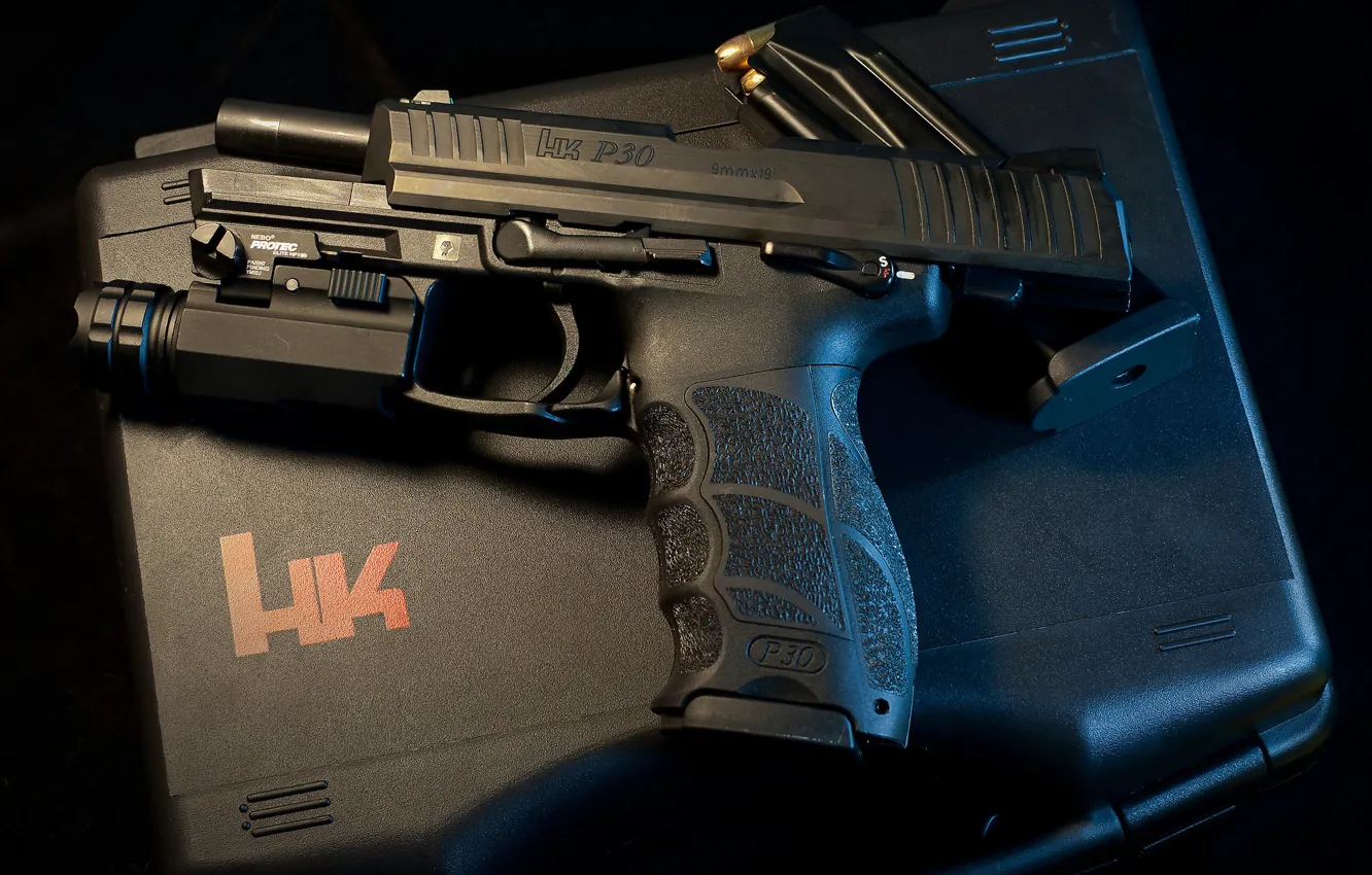 Фото обои пистолет, оружие, Heckler &ampamp; Koch, P30