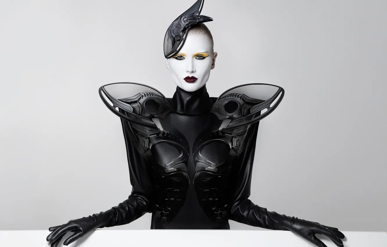 Фото обои модель, футуристика, The Future Visionaire, Визуализация будущего, Tashismind