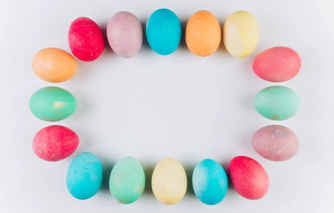 Фото обои яйца, colorful, Пасха, wood, spring, Easter, eggs, decoration