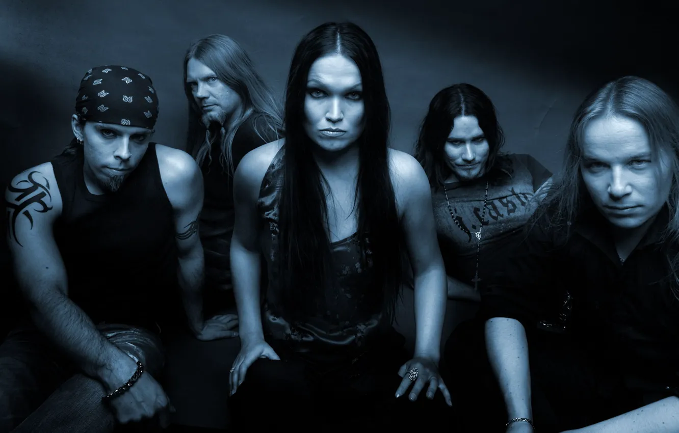 Фото обои Nightwish, Tarja Turunen, Emppu Vuorinen, Symphonic power metal, Marco Hietala, Tuomas Holopainen, Jukka Nevalainen