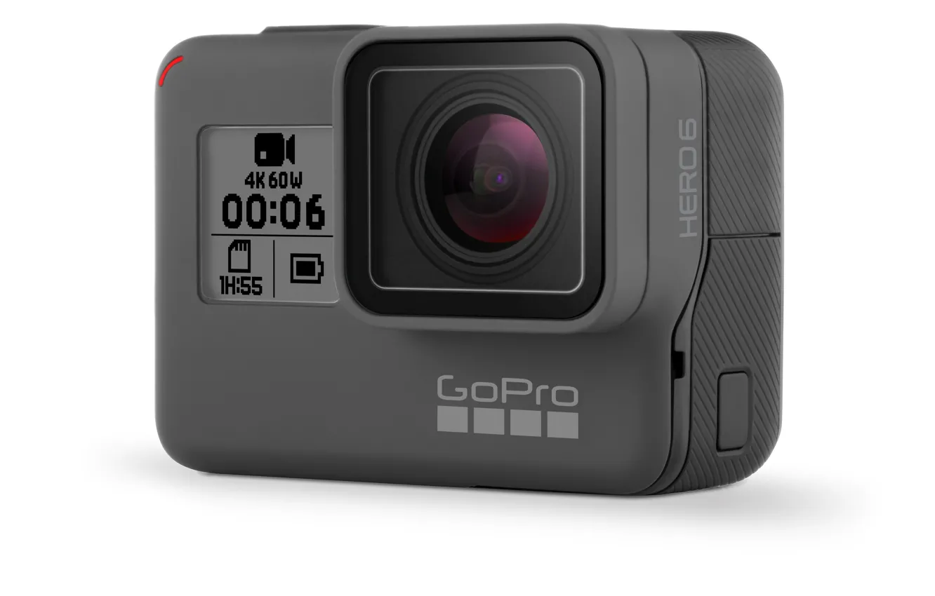 Фото обои black, hi-tech, GoPro, tecnology, GoPro Hero 6
