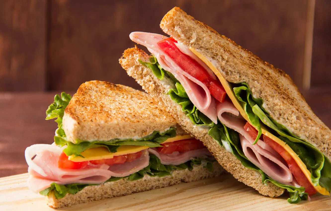 Фото обои хлеб, сэндвич, начинка