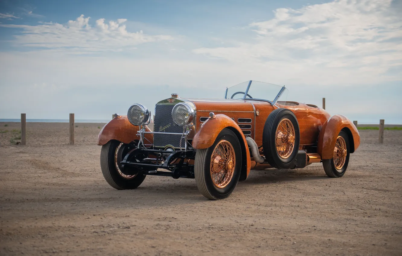 Фото обои Ретро, Hispano-Suiza, 1924, Hispano-Suiza H6C Tulipwood Torpedo