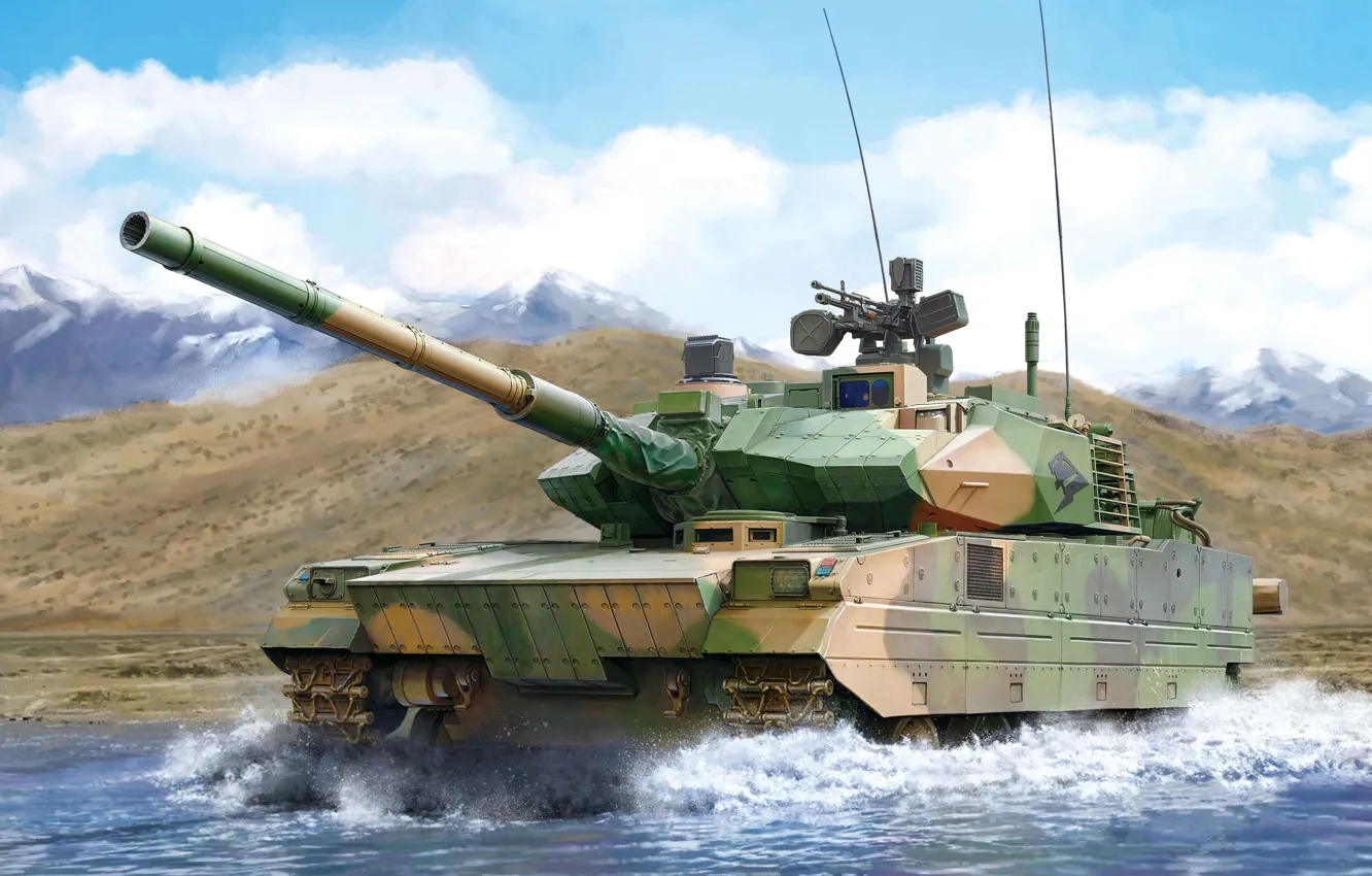 Фото обои легкий, танк, Китай, НОАК, PLA ZTQ-15 Light Tank w/Add-on Armour