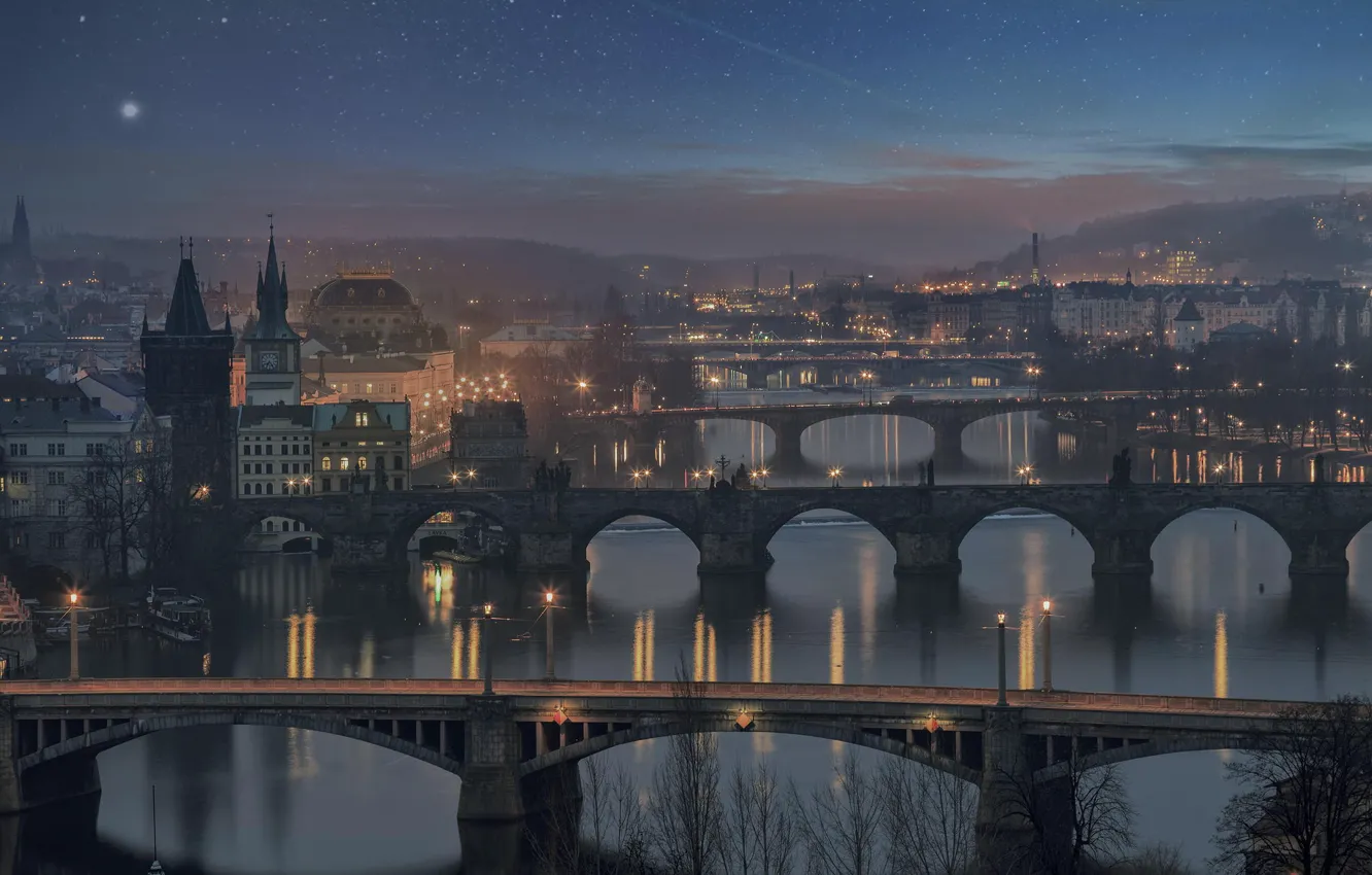 Фото обои мост, Прага, Чехия