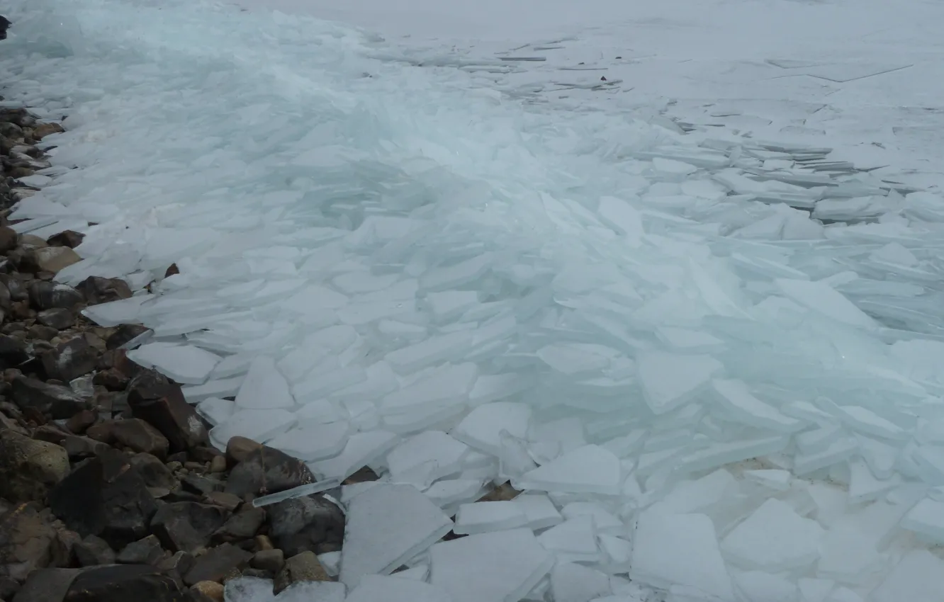Фото обои ice, winter, lake, ontario, nipissing, fracture