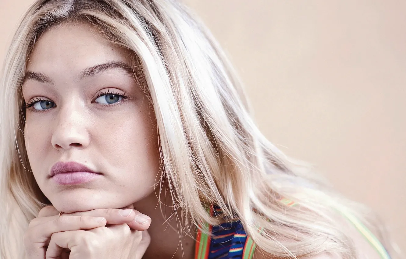 Фото обои взгляд, девушка, модель, Vogue, Gigi Hadid