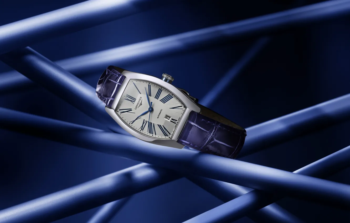 Фото обои Longines, Swiss Luxury Watches, Art Deco, швейцарские наручные часы класса люкс, Лонжин, Evidenza, Longines Evidenza