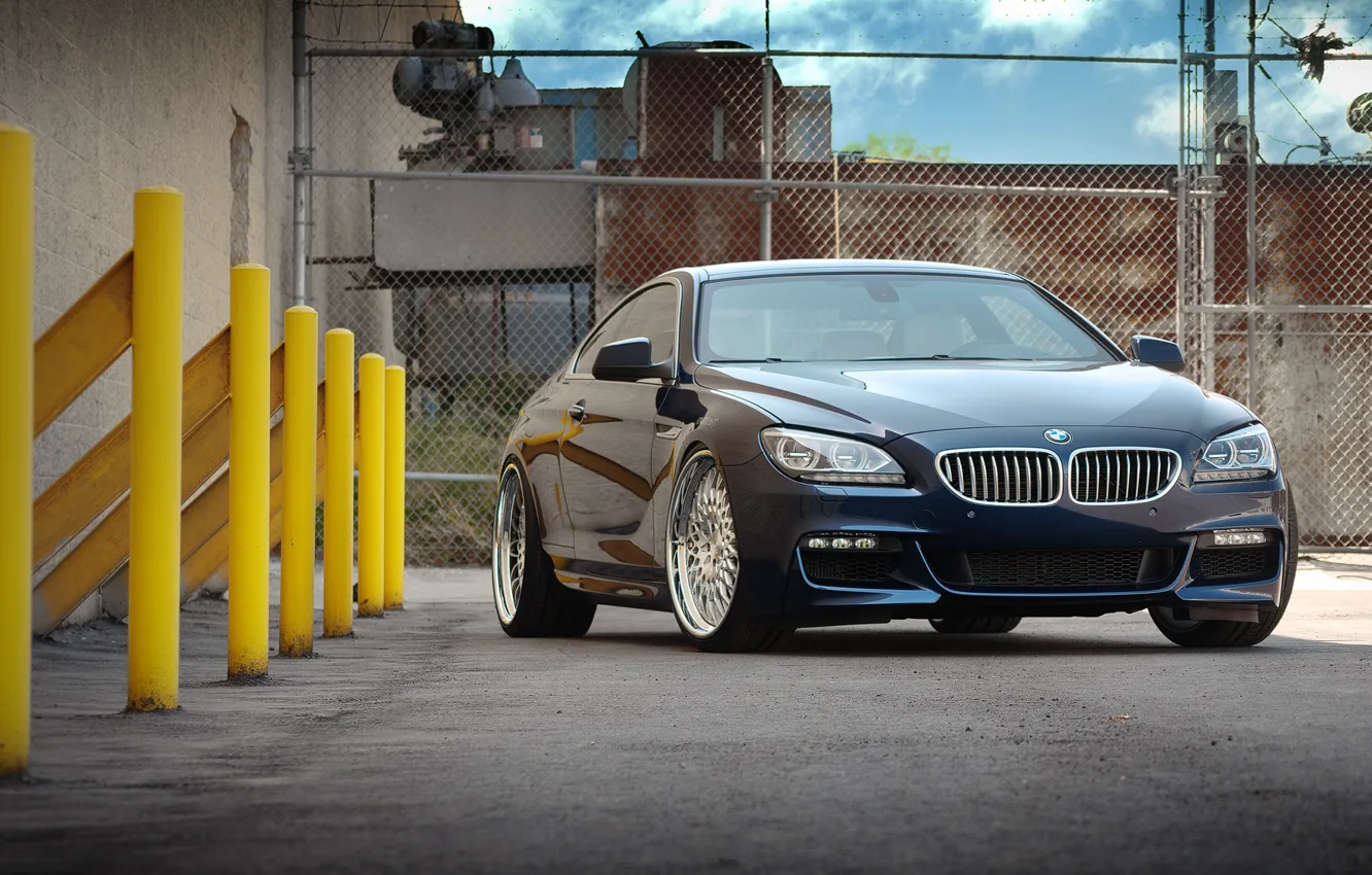 Фото обои BMW, blue, tuning, coupe, 650i, F13