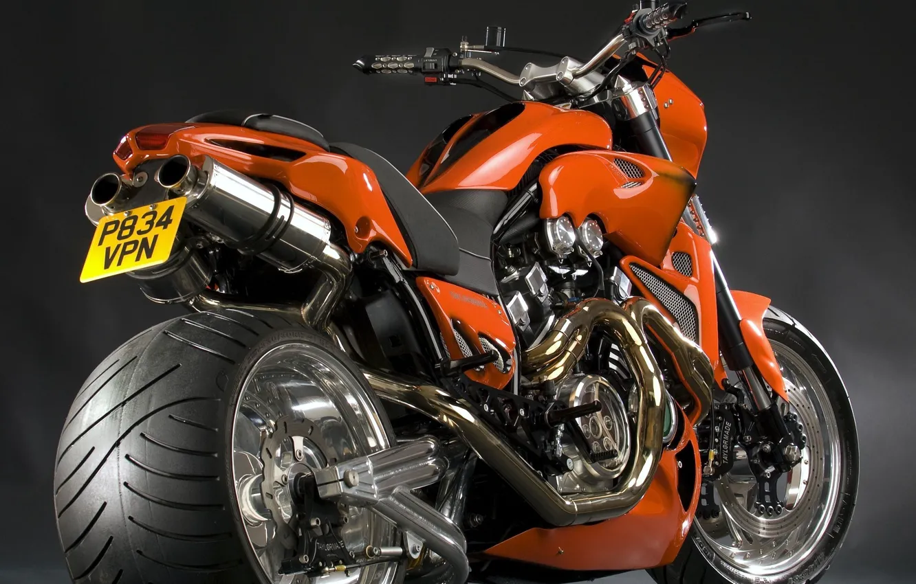 Фото обои Yamaha, grey, motorcycle, motorbike, personalized, bold, comfortable, Yamaha Vmax