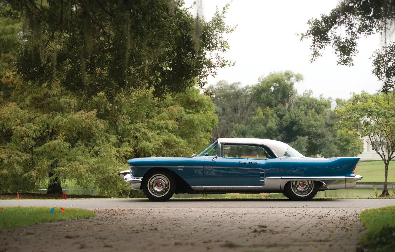 Фото обои Cadillac, ретро автомобили, 1958, Brougham, Cadillac Eldorado, retro cars, Cadillac Eldorado Brougham