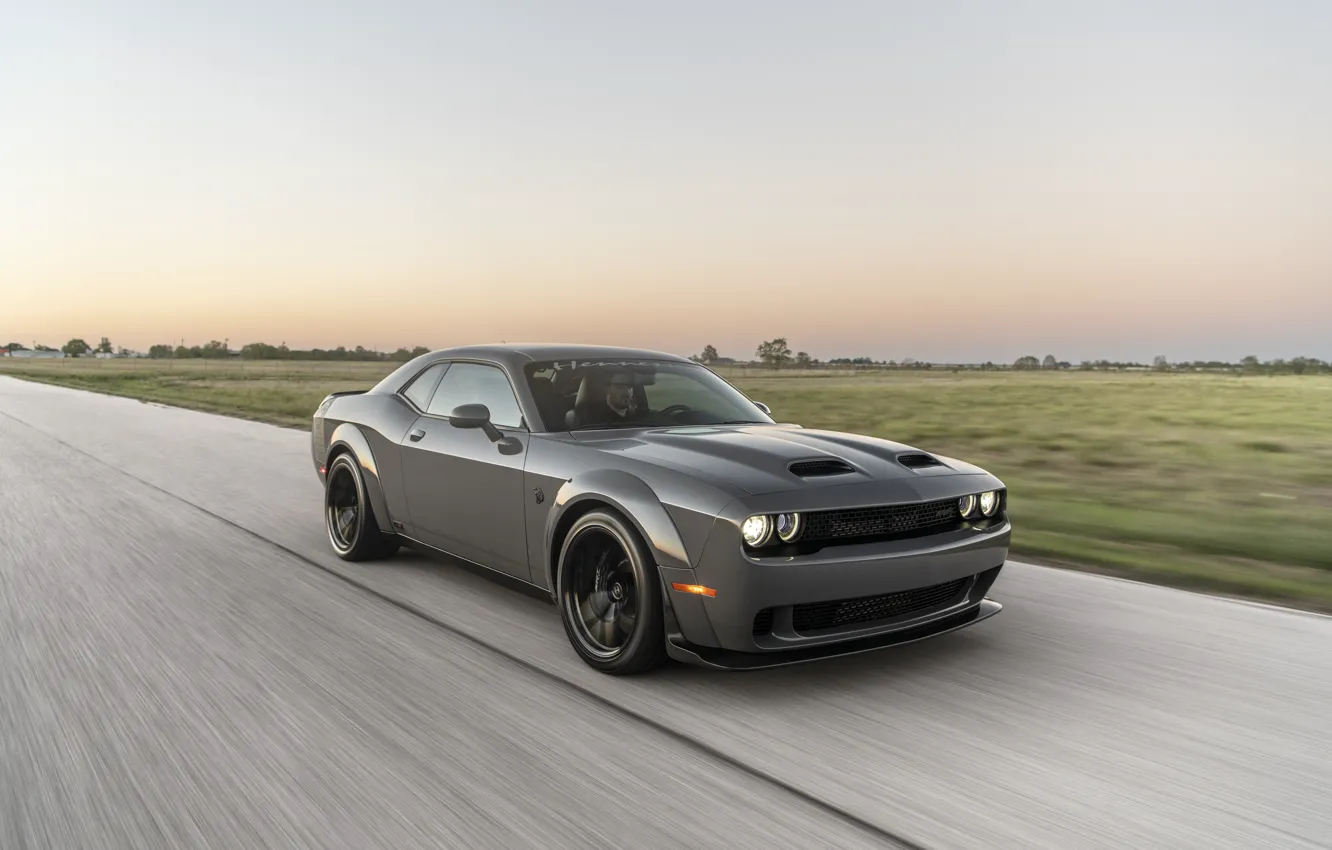 Фото обои car, Dodge, Challenger, speed, Hennessey, Hennessey Dodge Challenger