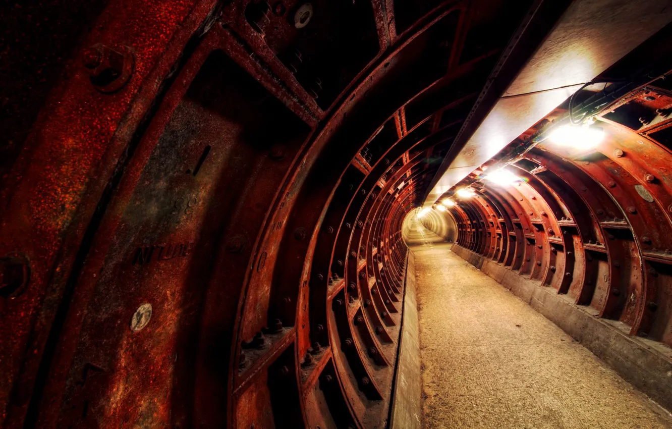 Фото обои Англия, Лондон, Гринвичский пешеходный туннель