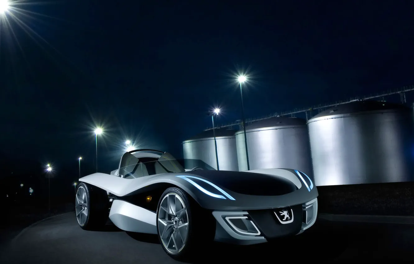 Фото обои concept, Peugeot, родстер, flux