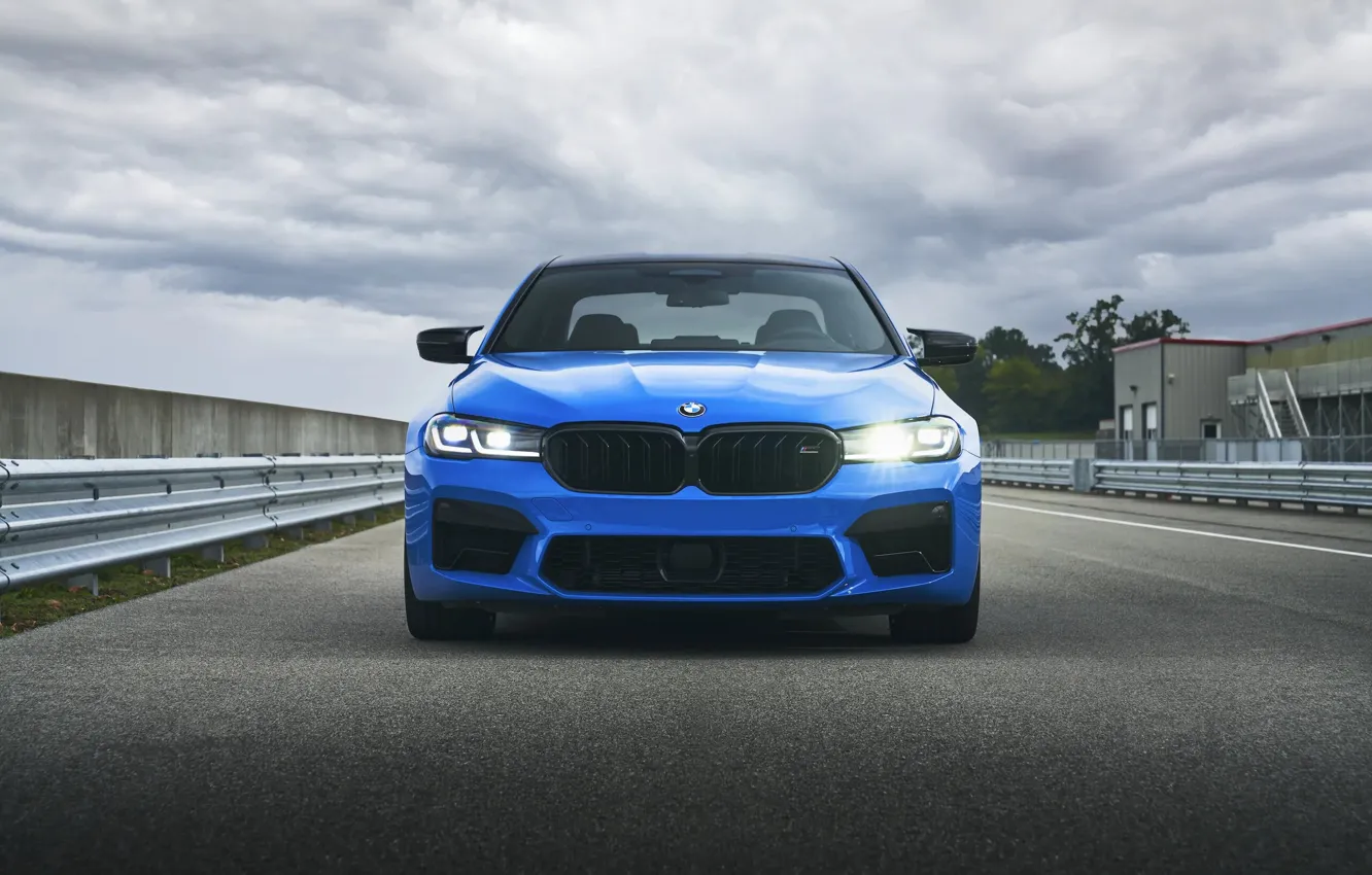 Обои Blue, F90, M5 Competition, Daytime Running Lights на телефон и ...