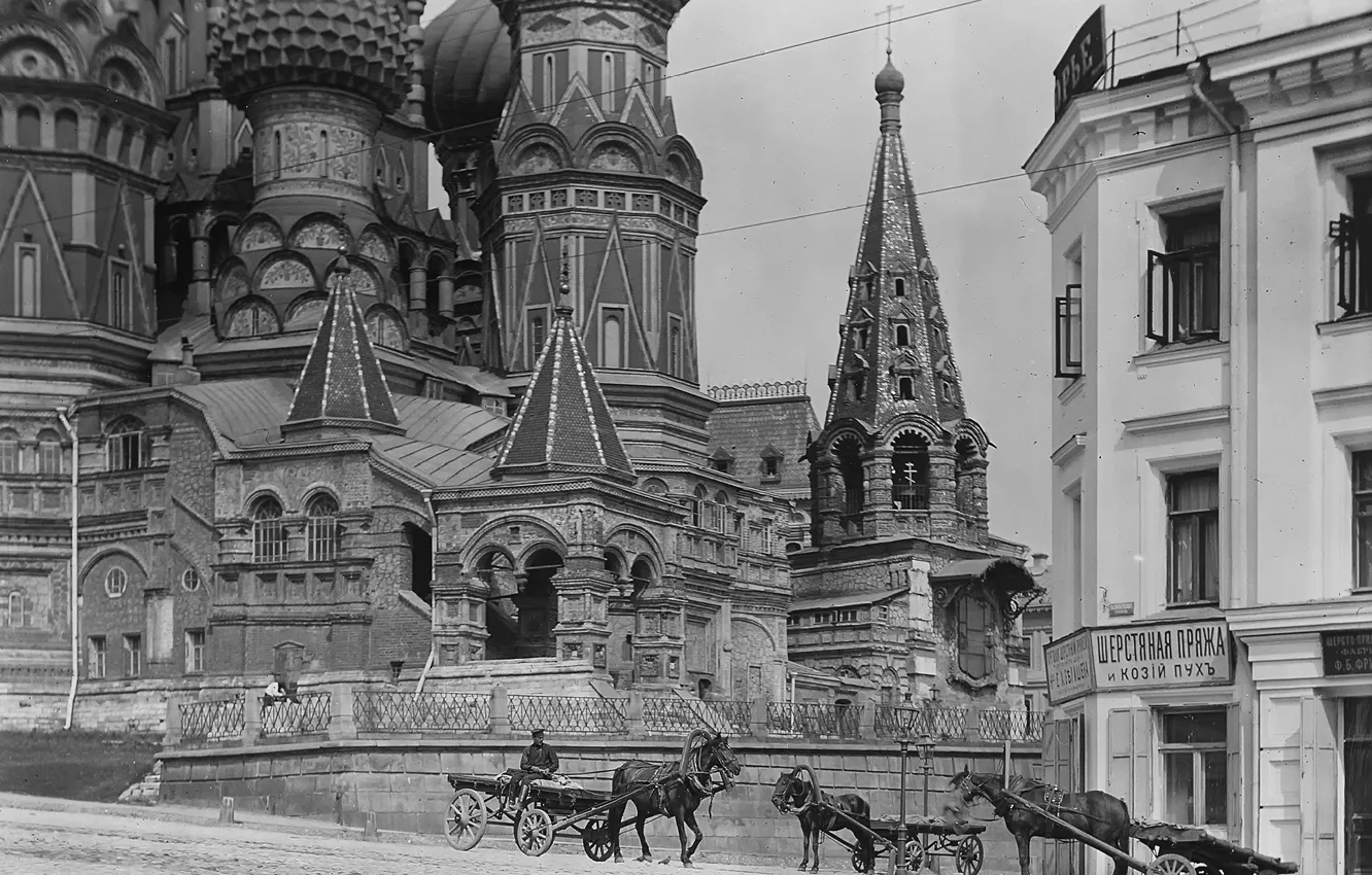 Фото обои Москва, история, 1909 год