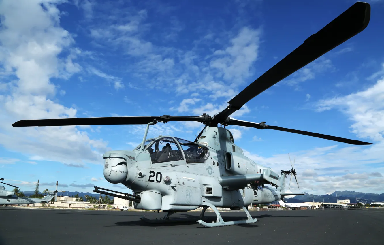 Фото обои Вертолет, US Marine Corps, AH-1Z Viper