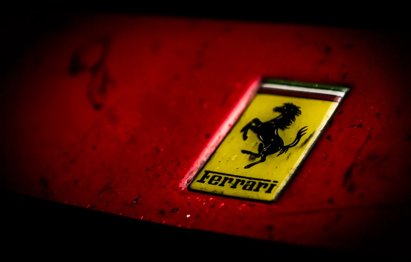 Фото обои Красный, Феррари, Лого, Ferrari