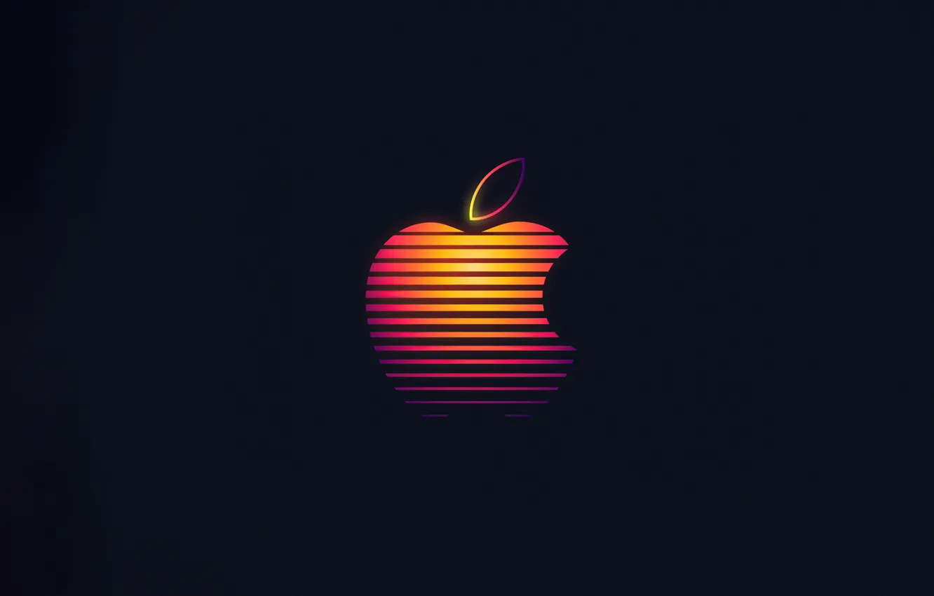 Фото обои Apple, Logo, High Tech, Dashes