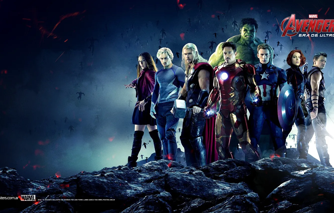Фото обои фантастика, постер, 2015, Avengers Age of Ultron, мстители эра альтрона