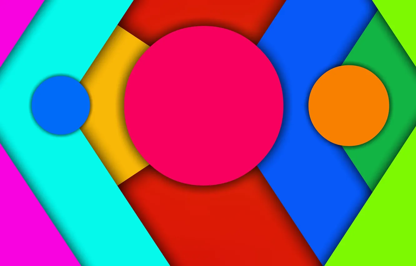 Фото обои круги, тень, треугольник