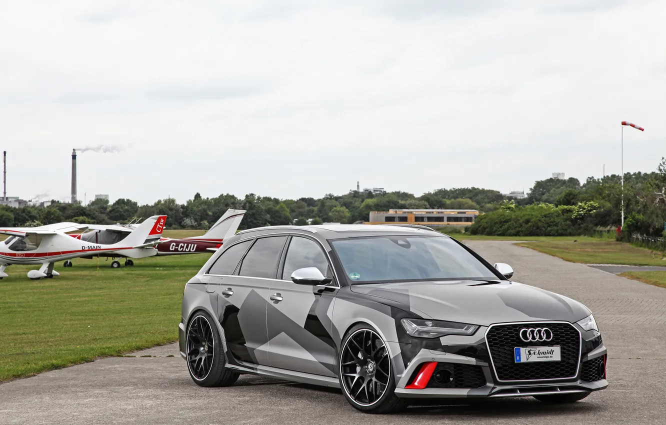 Фото обои Audi, ауди, Avant, 2015, RS 6, Schmidt Revolution