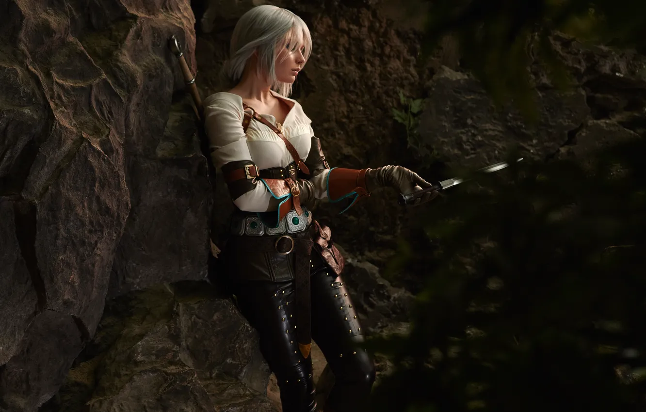 Фото обои косплей, cosplay, Персонаж, The Witcher 3: Wild Hunt, Ведьмак 3: Дикая Охота, Цири, Цирилла, Львёнок …