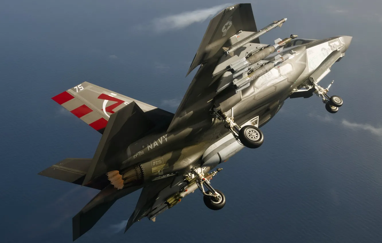 Фото обои оружие, самолёт, F-35C