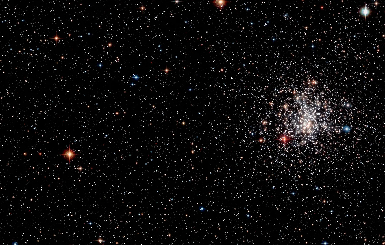 Фото обои Hubble Space Telescope, constellation of Dorado, NGC 2108, globular cluster