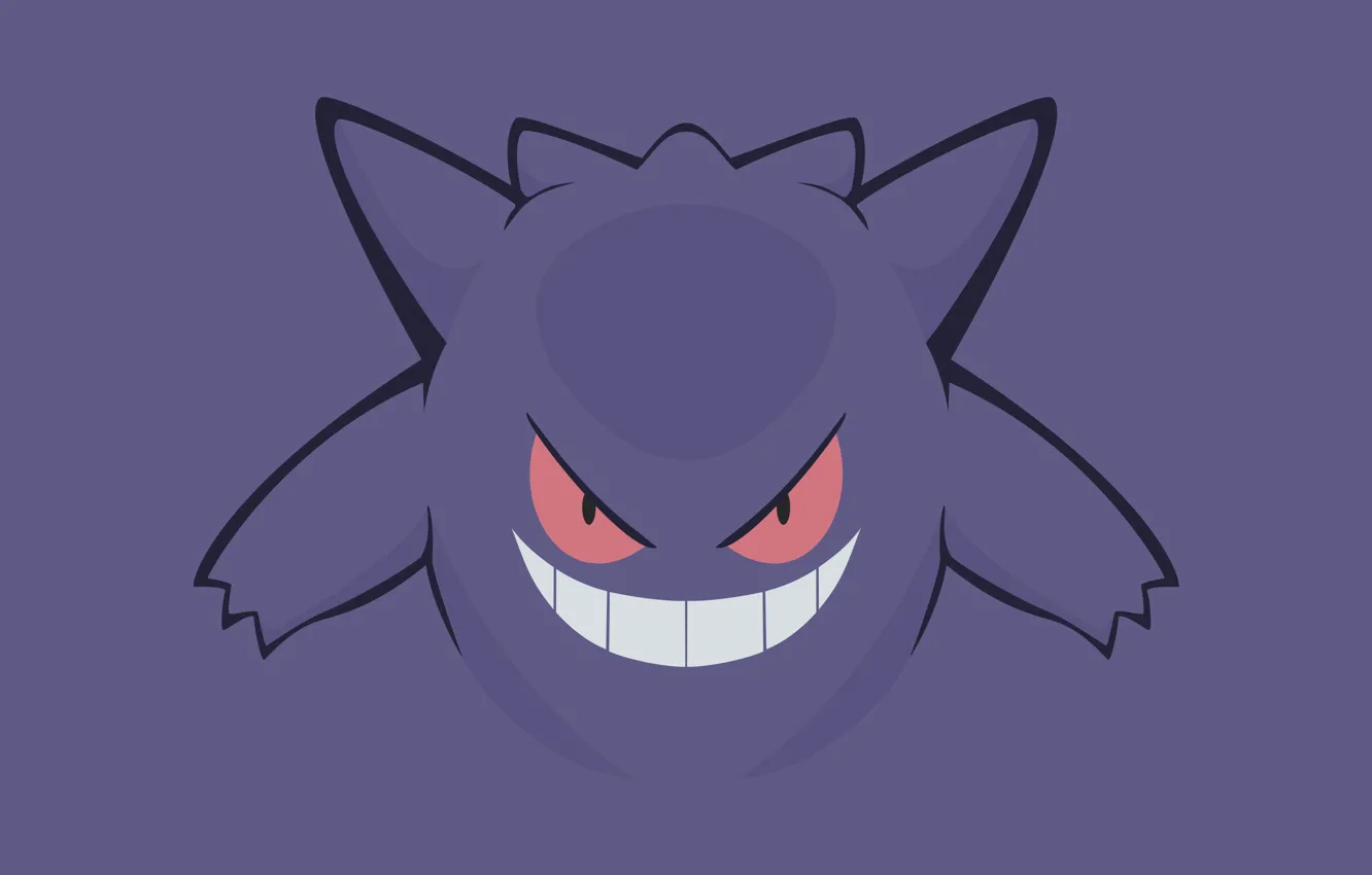 Фото обои призрак, ghost, poison, покемон, pokemon, ядовитый, генгар, gengar