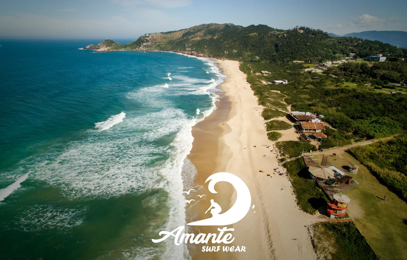 Фото обои Logo, Brasil, Amante, Florianopolis, Praia Mole