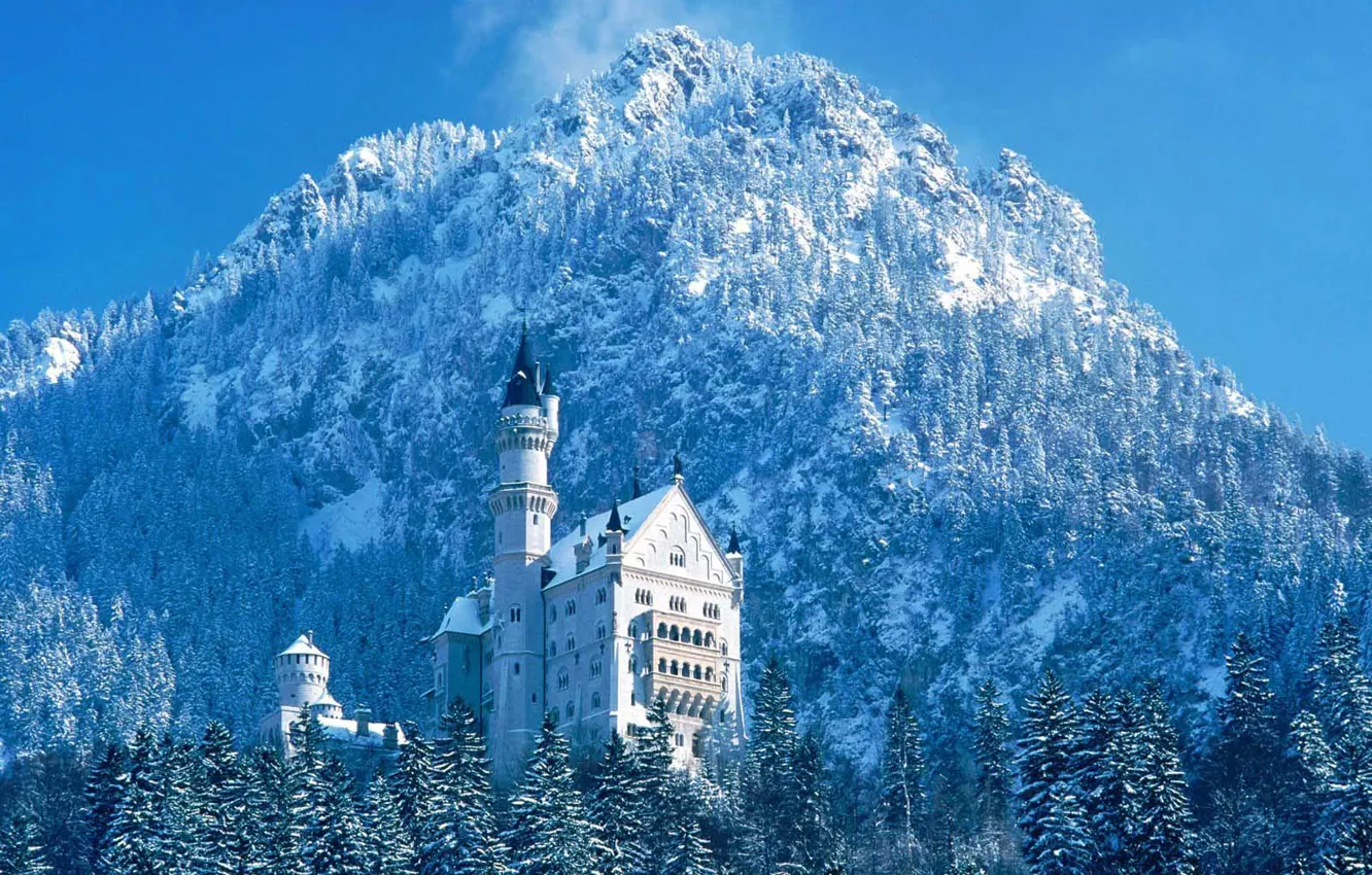 Фото обои Замок, Бавария, Neuschwanstein